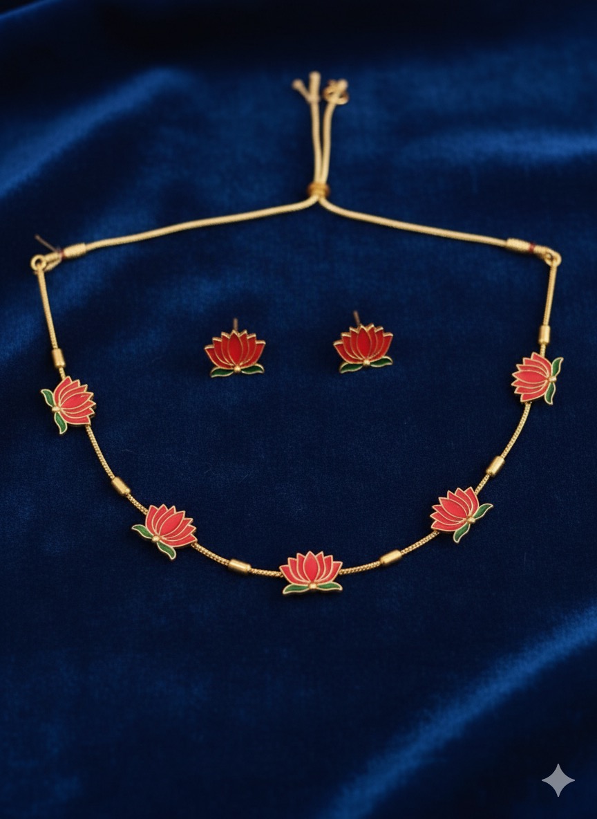 Lotus Bloom Choker Set